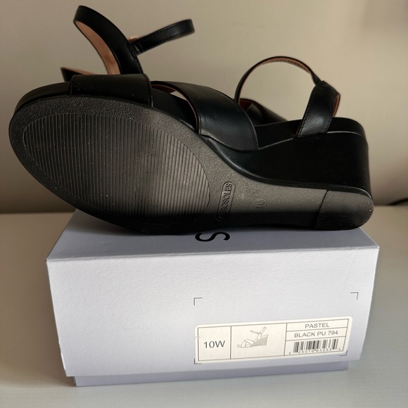 Women’s Aerosoles Black Wedge Sz. 10W - Picture 5 of 5